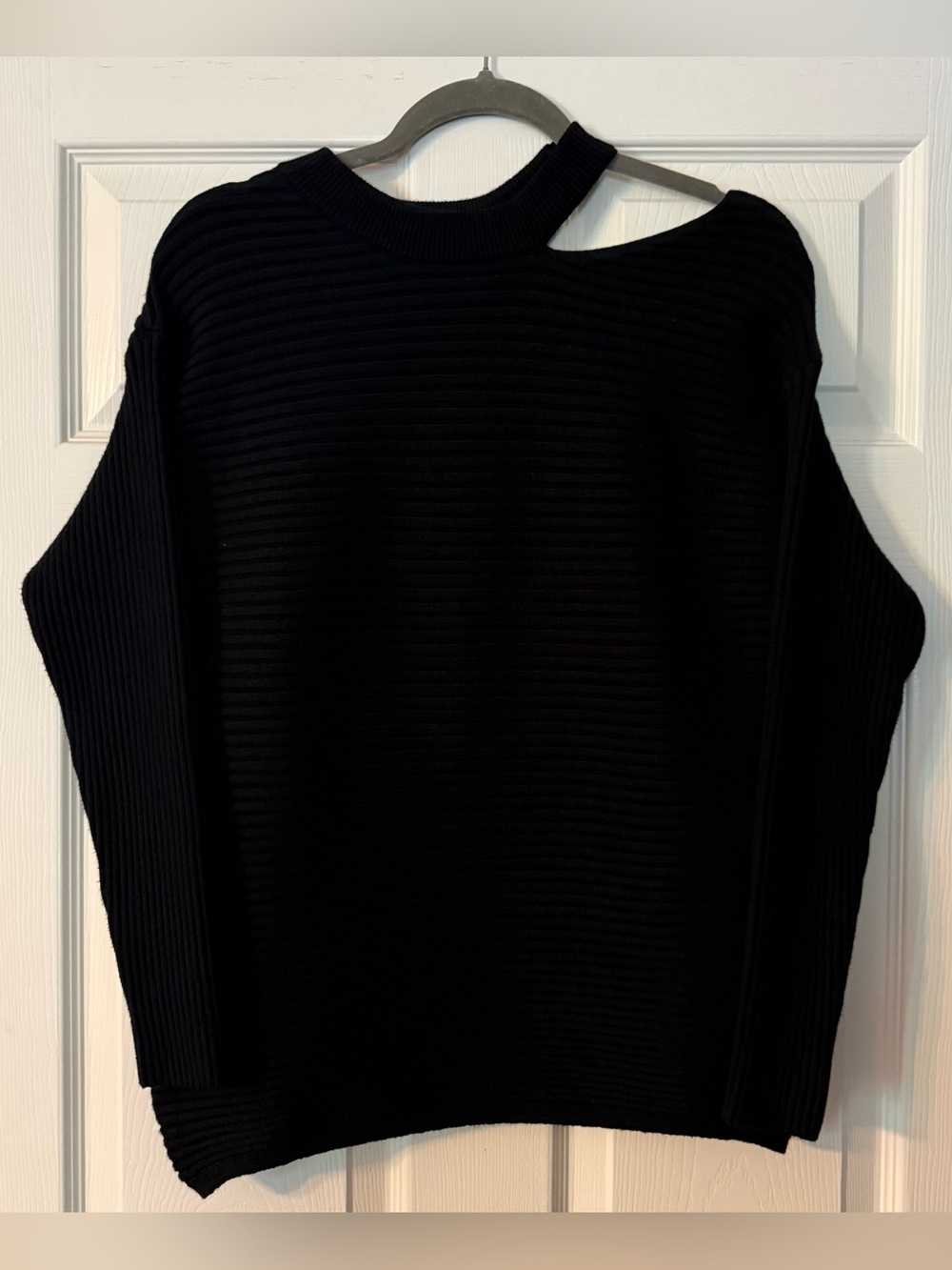 Black Ribbed Sweater - Picture 2 of 7